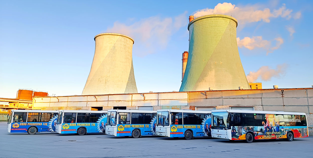 Служебные автобусы для работников ТЭЦ